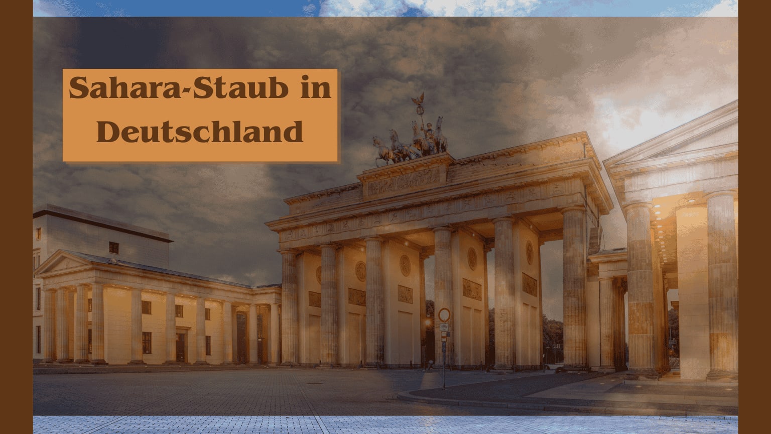 Sahara-Staub in Deutschland